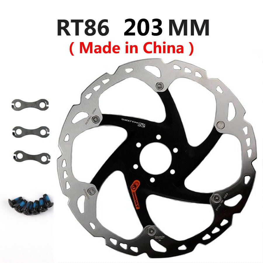 SHIMANO XT Brake Disc SM RT76 RT86 Rotor Ice Point Technology Brake Disc 6 Bolt Mountain Bikes Disc 160MM 180MM 203MM-WAYBIKER