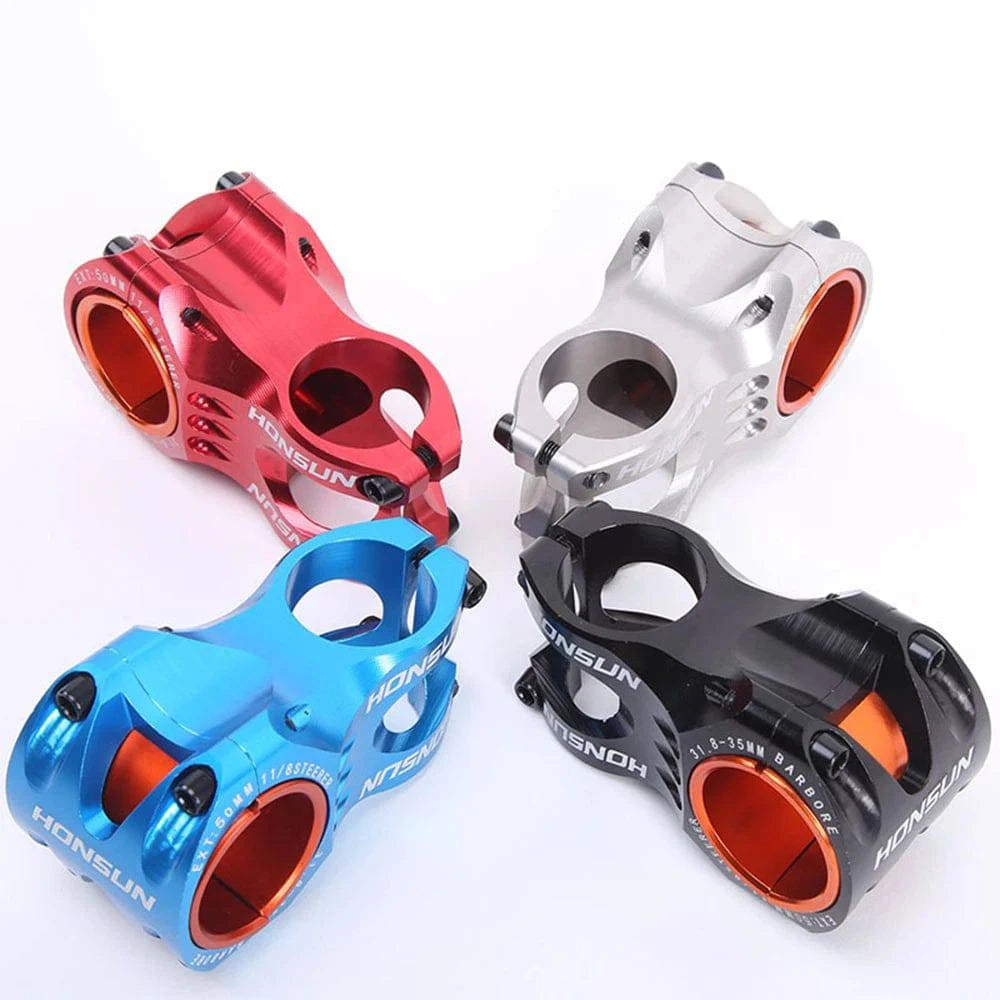 HONSUN bicycle stem 31.8mm 35mm MTB mountain bike handlebar stem 28.6mm ahead short 50mm 0 degree 158g Al-alloy hollow CNC AM/XC-WAYBIKER