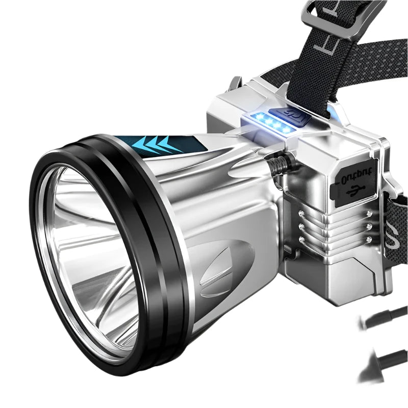 Super Bright LED Rechargeable High-power Headlights High Brightness Emergency Charging Outdoor Head Flashlight Fishing Lamp-WAYBIKER