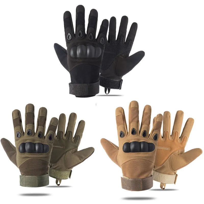 Outdoor Tactical Gloves Hiking Glove Non-slip Paintball Sports Protection Cycling Hunting Shooting Full Finger Military Gloves-WAYBIKER