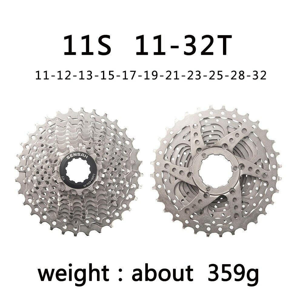 SENSAH 8/9/10/11 Speed Road Bike Cassette 11V 23T/25T/28T/30T/32T/34T/36T Bicycle Freewheel K7 10S Flywheel for HG Hub-WAYBIKER