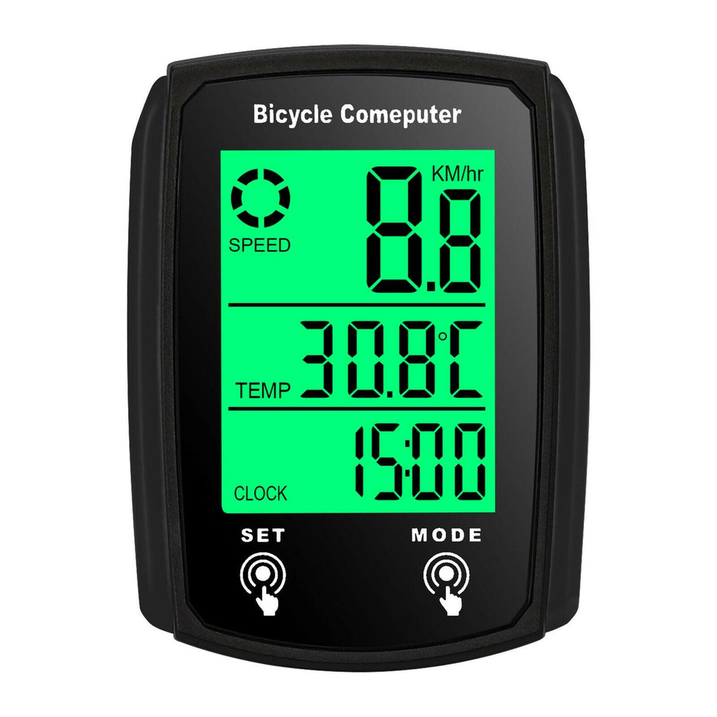19 Functions Wired Bike Computer Touch Bike Speedometer Odometer Waterproof Bicycle Computer with Backlight-WAYBIKER
