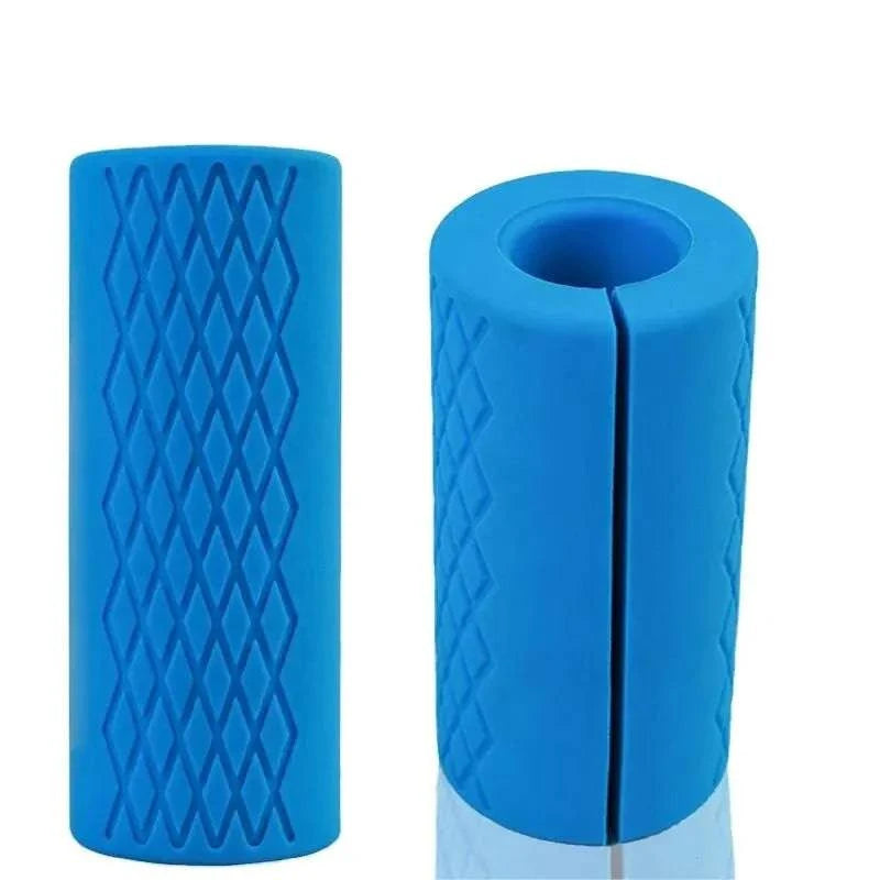 Dumbbell Thick Bar Handles Pull Up Weightlifting Support Silicon Anti-Slip Protect Pad Body Building Fitness Equipment-WAYBIKER