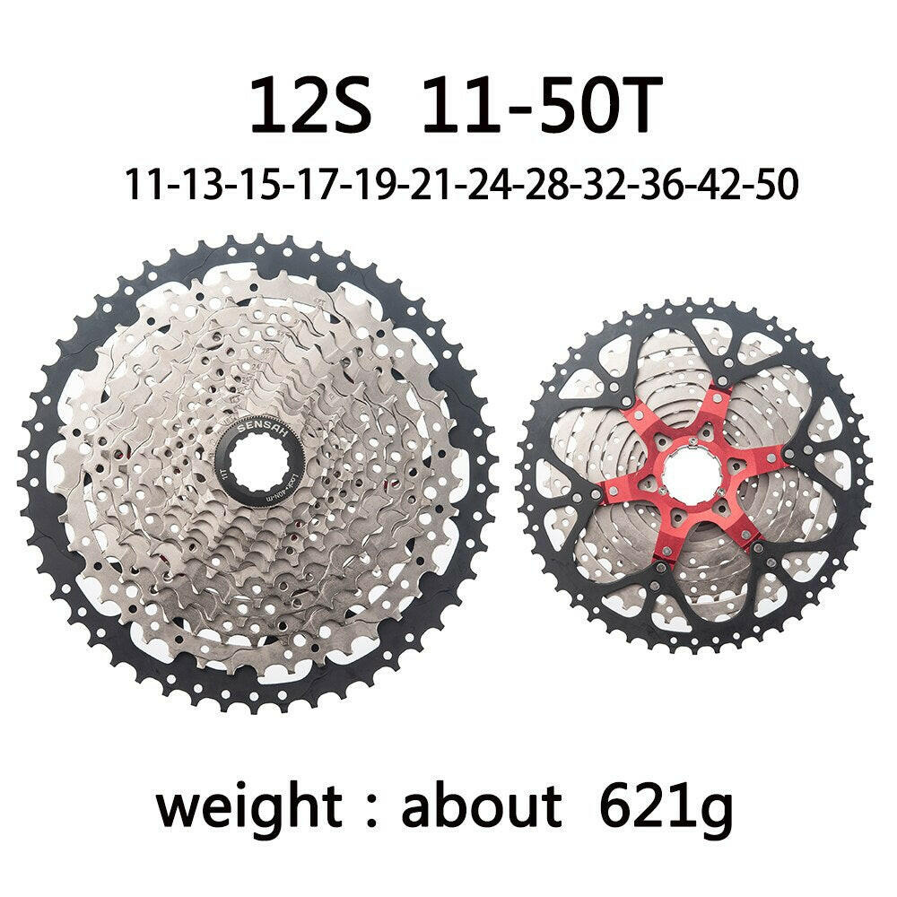SENSAH Mountain Bike 8 9 10 11 12 Speed Velocidade Bicycle Cassette MTB Freewheel Sprocket 40T 42T 46T 50T 52T for HG HUB-WAYBIKER