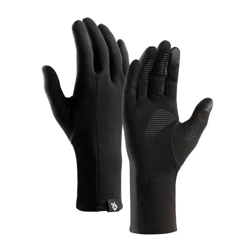Winter Cycling Sports Full Finger Waterproof Touch Screen Warm Gloves Men's And Women'S Mountaineering Gloves-WAYBIKER
