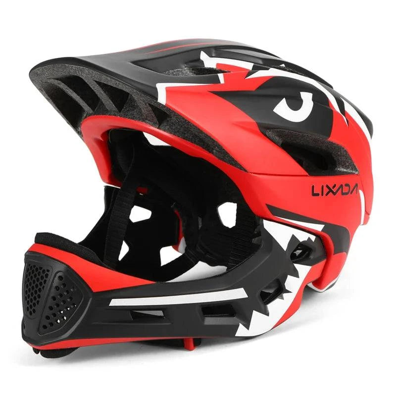 Kids Detachable Full Face Bike Helmet Ultralight Cycling Sports Safety Helmet for Skateboard Scooter Roller Skating-WAYBIKER
