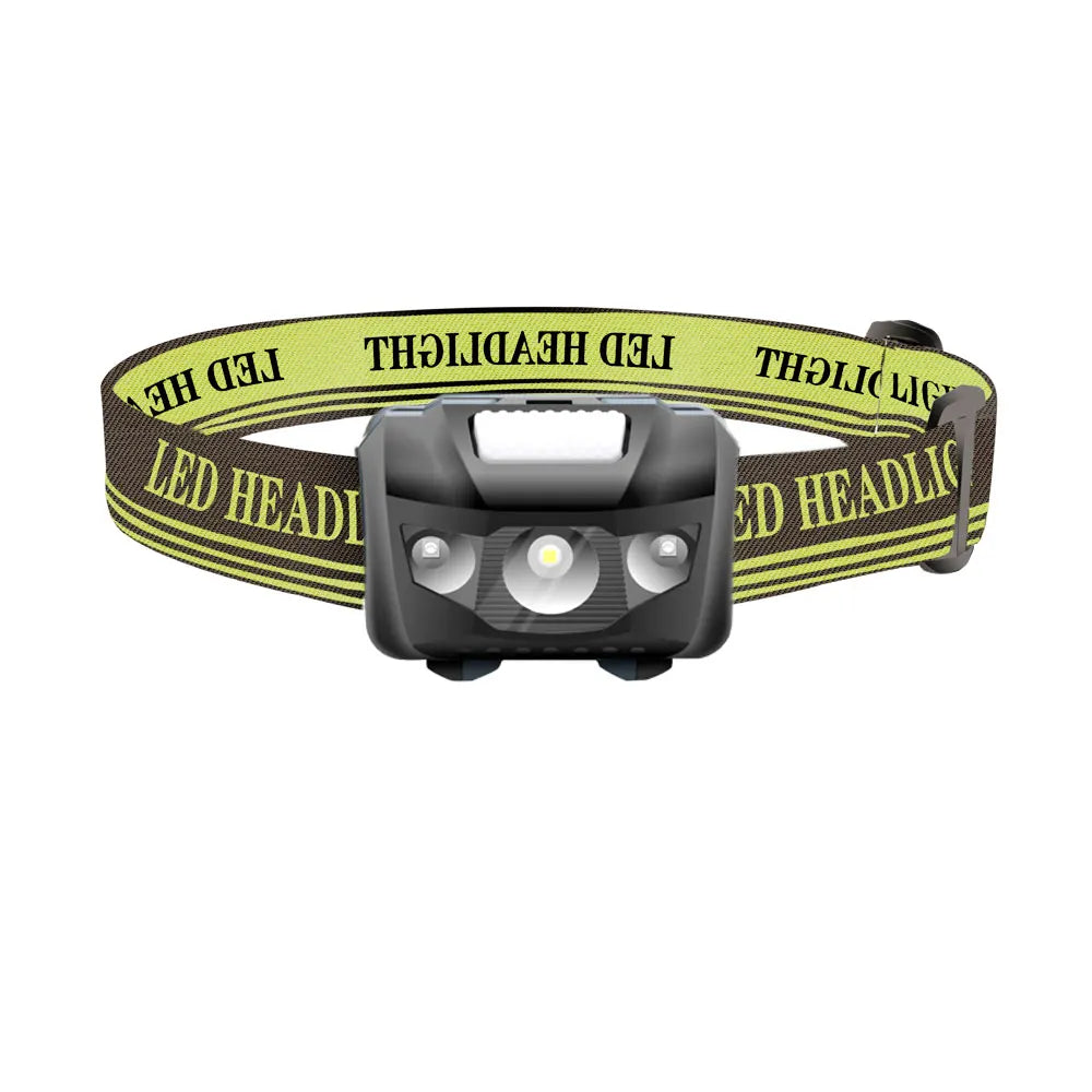 SOLOLANDOR Mini Head Lamp 4 Mode Waterproof R3+2 LED Flashlight Super Bright Headlight Headlamp Torch Lanterna Use AAA Battery-WAYBIKER
