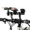 25cm Bicycle Handlebar Extended Bracket Bike Mount Bar Computer Holder Support Rack Alloy Stand Double Frame Bicycle Clip-WAYBIKER