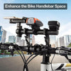 25cm Bicycle Handlebar Extended Bracket Bike Mount Bar Computer Holder Support Rack Alloy Stand Double Frame Bicycle Clip