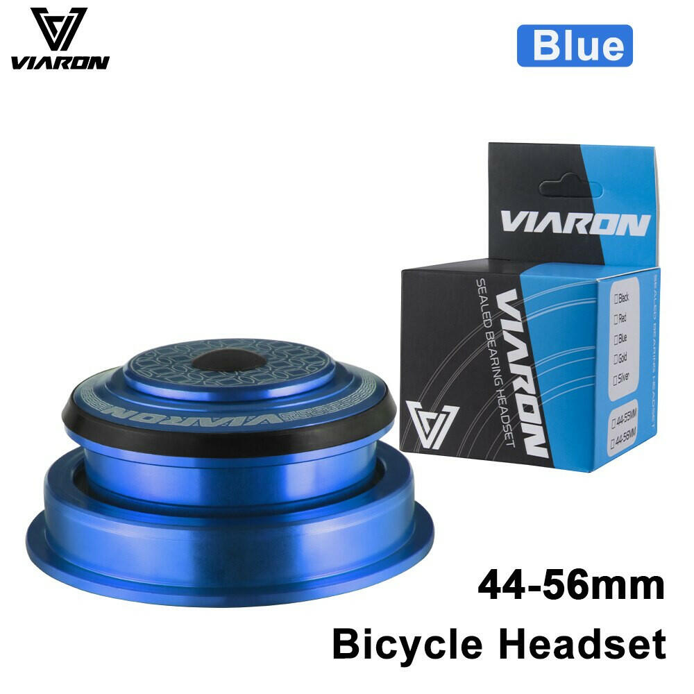VIARON MTB Bicycle Headset 42/52 44/55 /56mm CNC 1 1/8" 28.6 Spinal Canal/Straight Tube Fork Internal Mountain Road Bike Headset-WAYBIKER