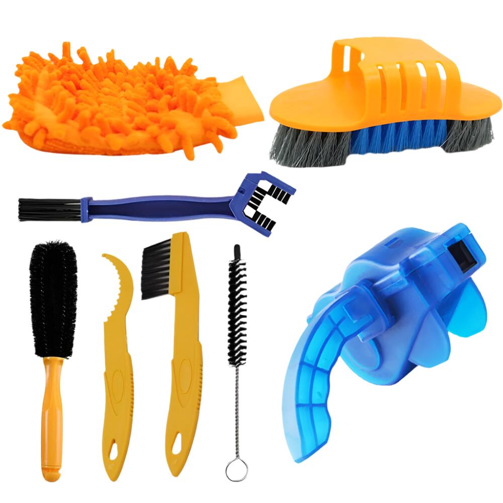 Portable Chain Cleaner MTB Cycling Cleaning Kit Bicycle Scrubber Brushes Set Bike Wash Repair Tool for Road Cycling-WAYBIKER