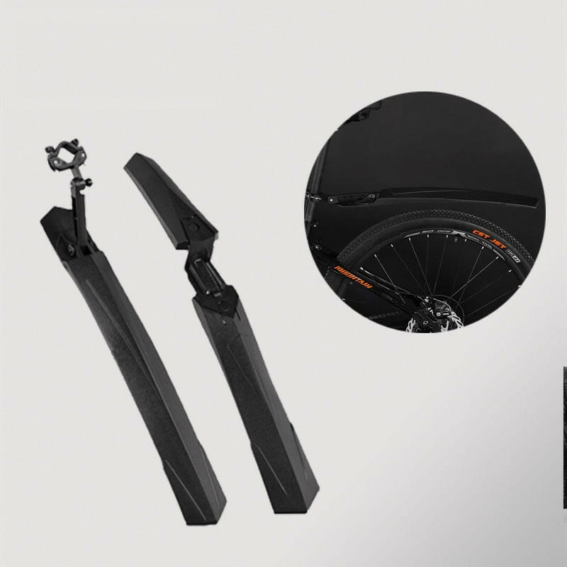 ESLN Fender Mtb Rubber Tail Soft MTB Bike MTB Bike Widen Front Rear Mudguard Adjust Any Angle Fender Bike Accessories-WAYBIKER