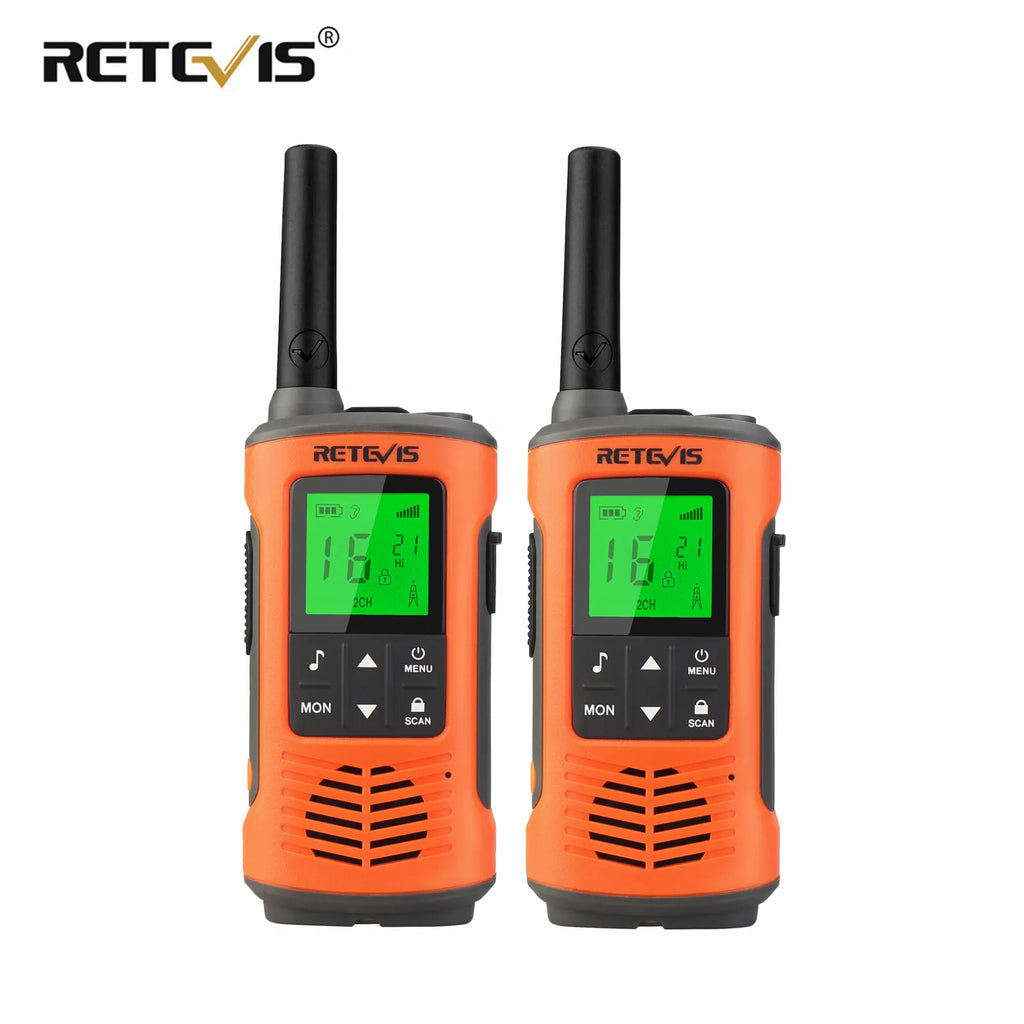 Retevis RT45P Walkie Talkie IP67 Waterproof 2 pcs PMR446 Walkie-talkies Adult for Motorola Two-way Radio Receiver Skiing Fishing-WAYBIKER