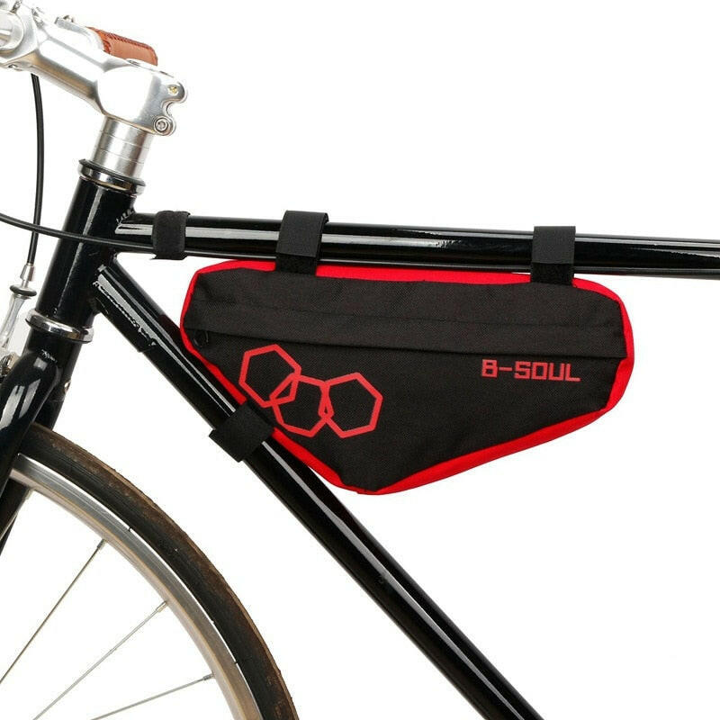 Polyester Bike Bag Waterproof Mountain Bicycle Triangle Bag Front Tube Frame Cycling Bag Pouch Holder Bycicle Accessories-WAYBIKER