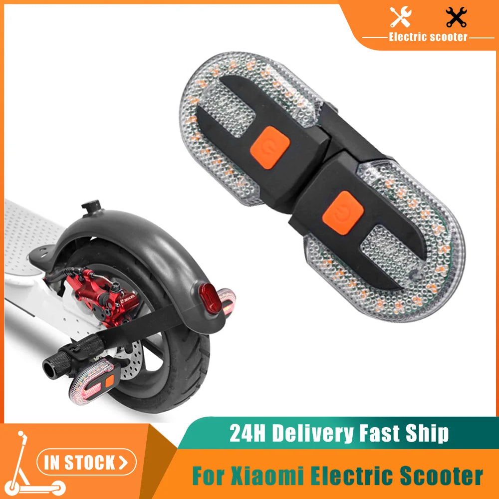 Turn Signal Rear Light Remote Electric Scooter Lights LED USB Rechargeable For Xiaomi M365 1S Pro Mi3 Wireless Warning Taillight