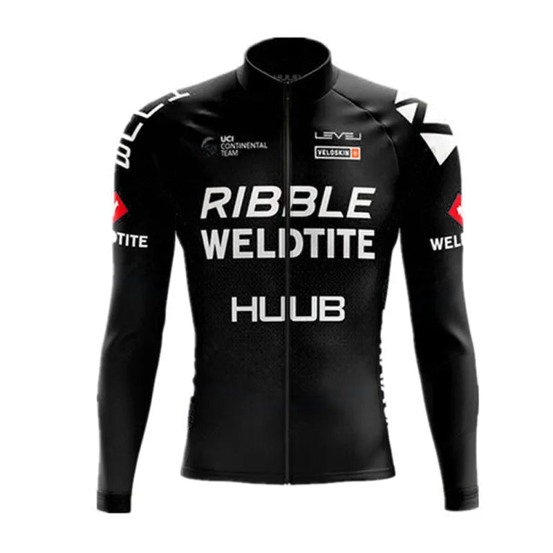 2023 HUUB Cycling Jersey  Autumn Riding Long Sleeves Men's Cycling Bib Set Bicycle Clothing Spring MBT Breathable Bike Clothes-WAYBIKER