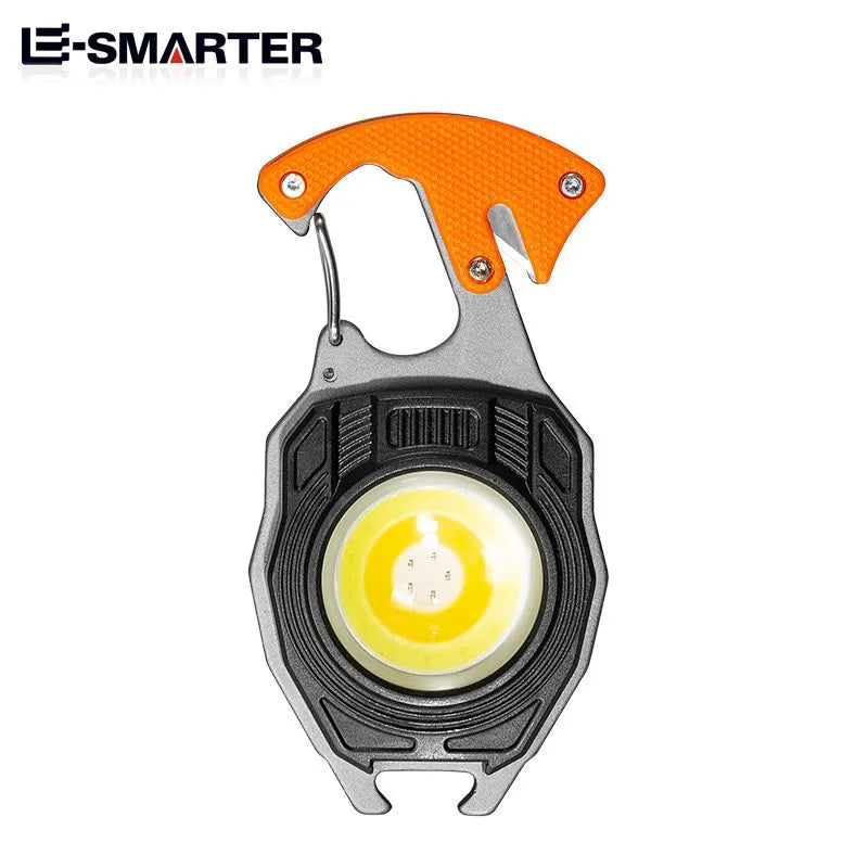 Mini LED Flashlight Work Light Portable Pocket Flashlight Keychains Torch USB Rechargeable For Outdoor Camping Fishing Lamp-WAYBIKER