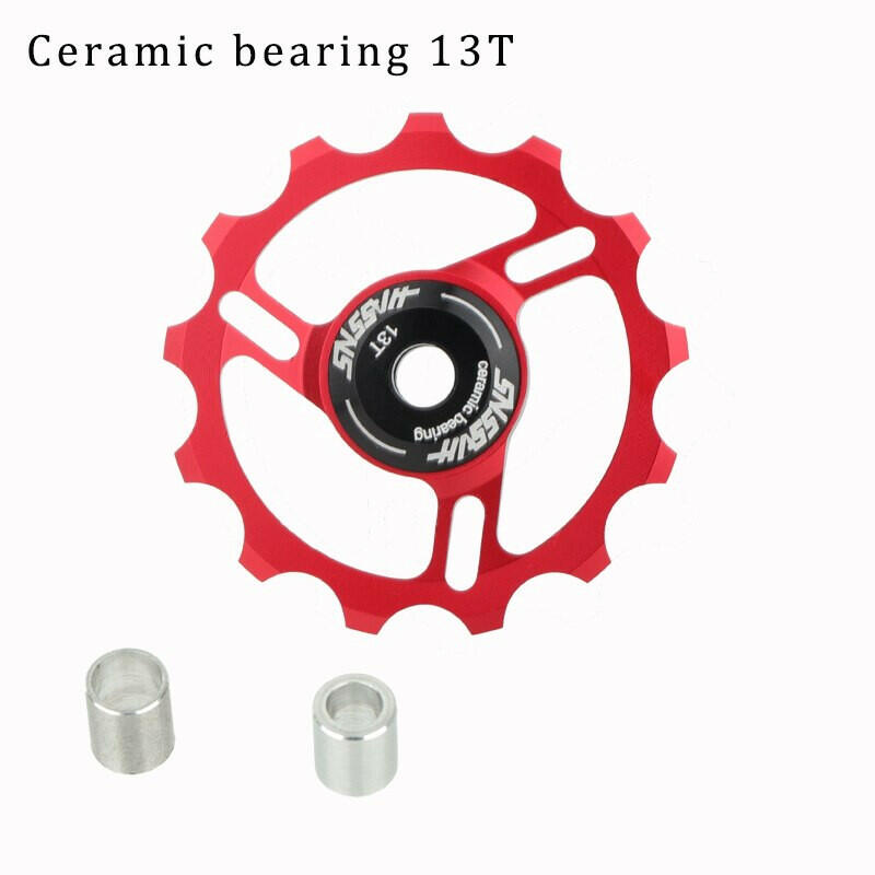 HASSNS Mtb Pulleys Bicycle Derailleur Metal Ceramics Bearing Road Mountain Bike Rear Derailleur Pulley Wheel 11T 13T Cycling-WAYBIKER