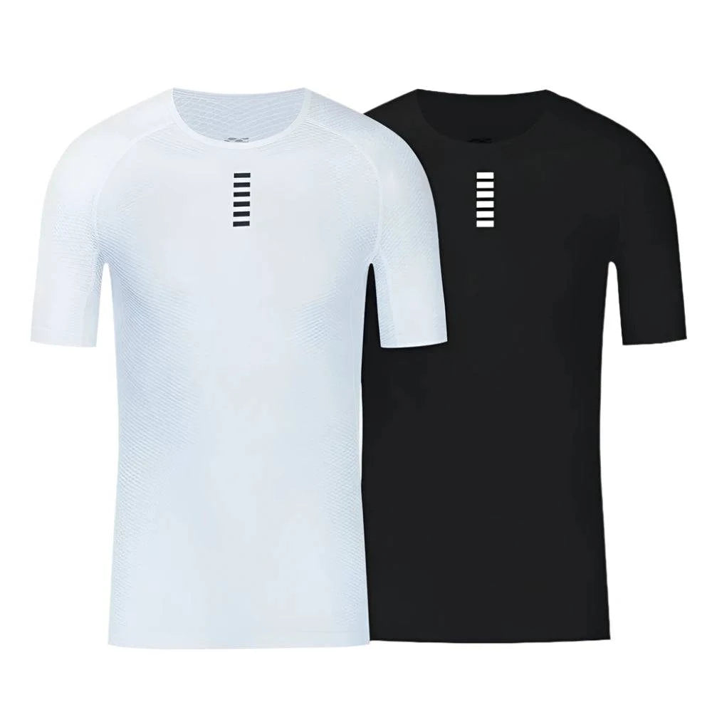 YKYWBIKE Cycling Base Layer Men Short Sleeve Bike Sports Shirt Bicycle Underwear Racing Bicycle Shirt  MTB Clothing Breathable-WAYBIKER