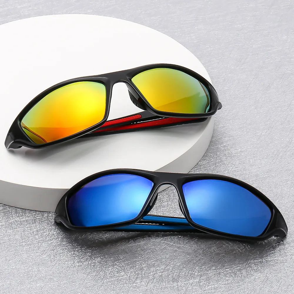 UV400 Polarized Night Vision Sunglasses Sports Driving Protection Men's Outdoor Riding Glasses-WAYBIKER