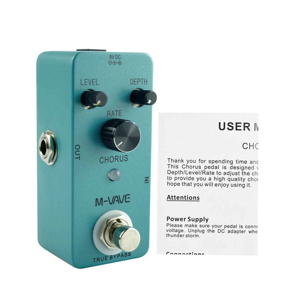 Digital M-VAVE Guitar Effect Pedal 9 Reverb Types True Bypass Full Metal Shell Guitar Pedals Guitar Accessories Parts-WAYBIKER