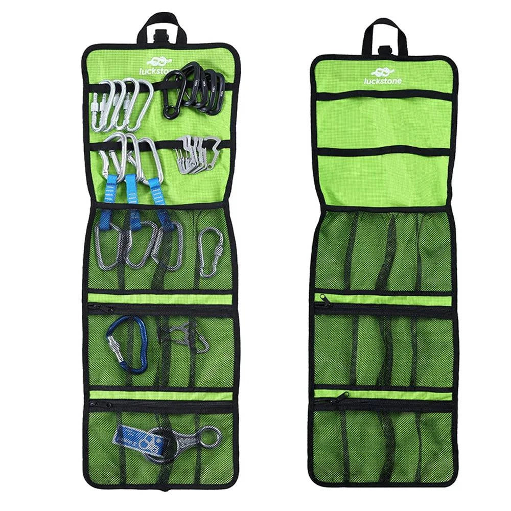 Climbing Quickdraw Hanging Storage Bag Climbing Gear Organizer Bag Small Tools Organizer Pouch-WAYBIKER