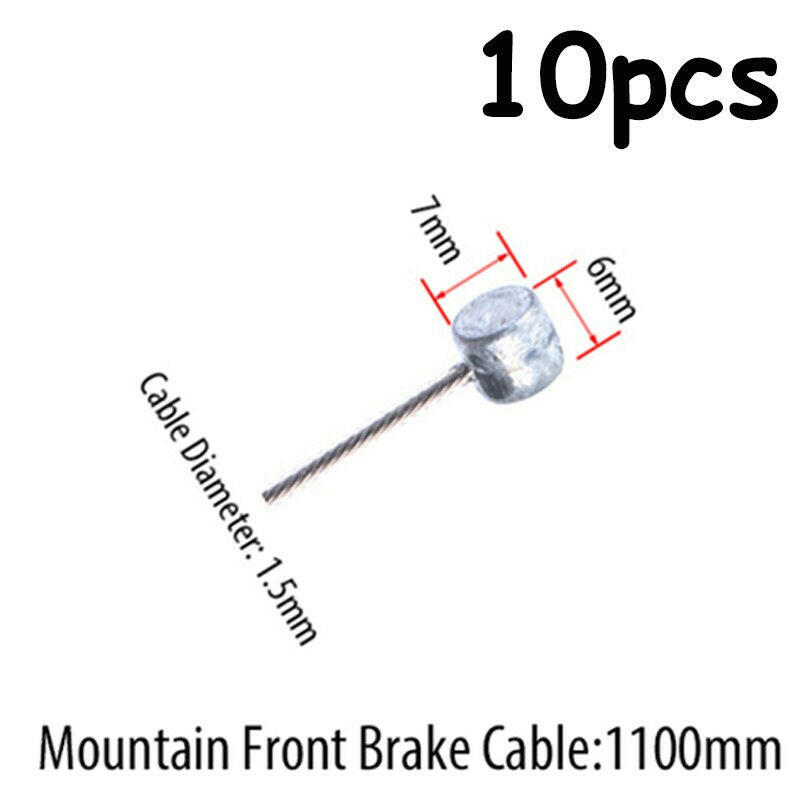 10PC Bicycle Brakes Line Road Mountain Bike Brake Cable Universal Bicycle Shift Cable Durable Road MTB Brake Shift Wire-WAYBIKER