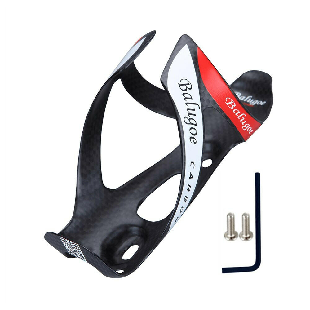 2023 hot BALUGOE Full Carbon Bicycle water bottle cage 24G MTB road Bike bottle holder Ultra light cycle equipment matte / light-WAYBIKER