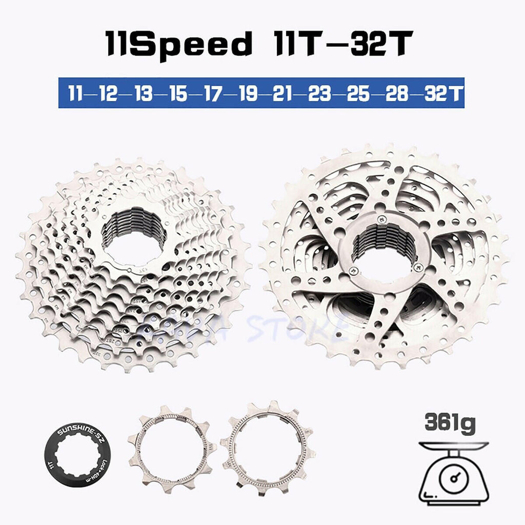 Sunshine MTB Cassette 10 11 12 Speed Road Bike Ratchet 32T 50T 52T 11S Bicycle Freewheel 12V K7 Mountain Bike Ratchet