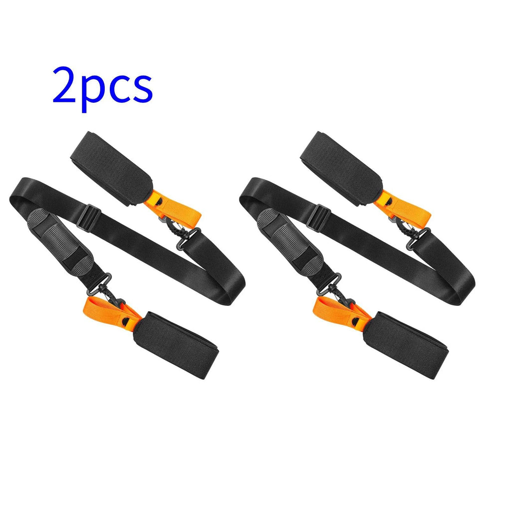 Ski Pole Carrying Strap Adjustable Ski Pole Shoulder Strap Skiboard Fixed Strap with Ant-Slip Pad-WAYBIKER