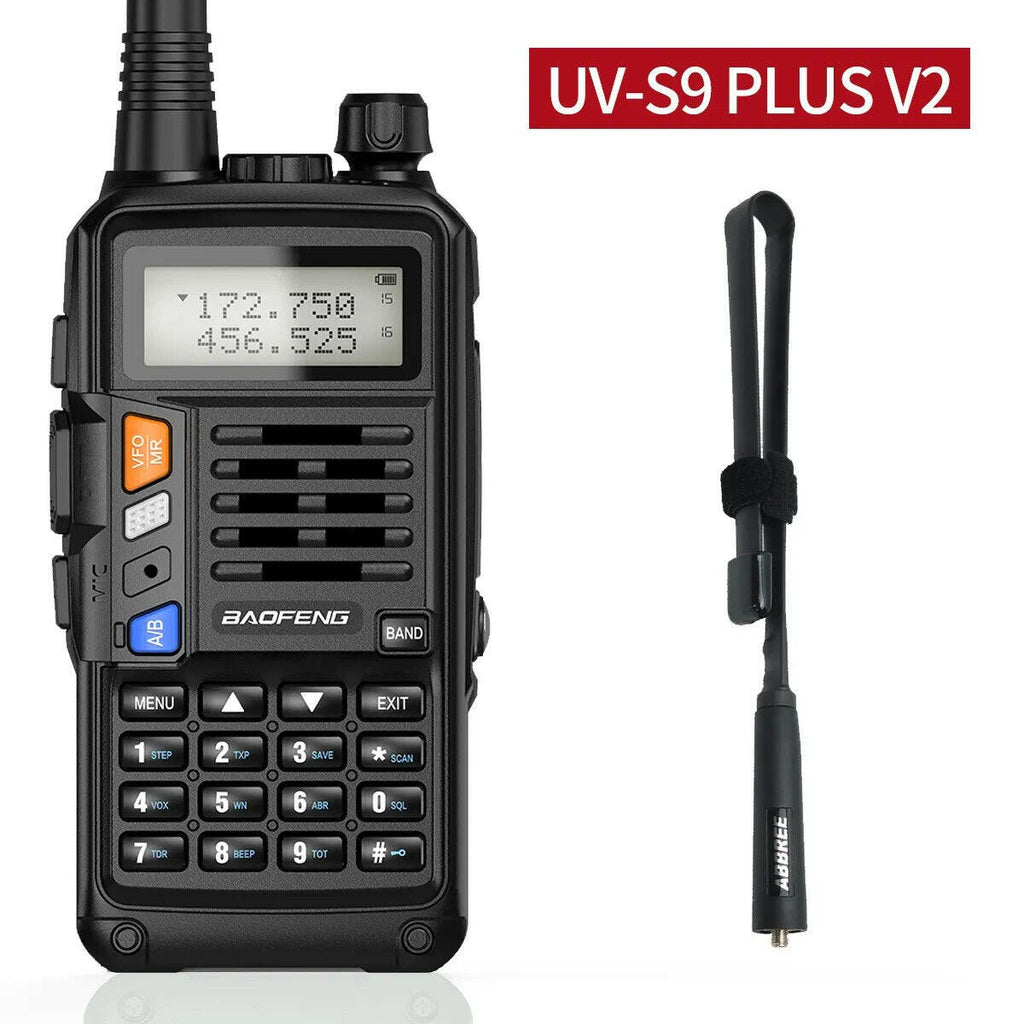 BAOFENG UV-S9 Plus V1 V2 Powerful Handheld UHF VHF Dual Band 16 KM Long Range Waterproof Walkie Talkie Ham UV-5R Two Way Radio-WAYBIKER