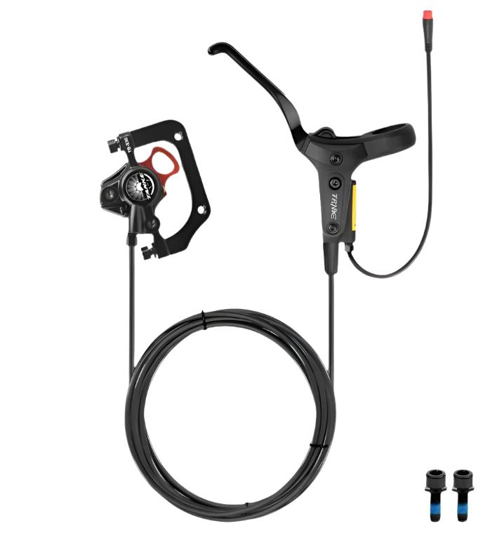 TANKE e-bike MTB electric Bike Hydraulic Disc Brake Set 180mm Rotors Oil Calliper Plate Front Rear Mountain Bicycle Clamp 22.2mm-WAYBIKER