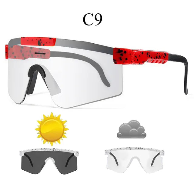 NEWBOLER 2022 Photochromic Cycling Glasses Bike Brand New Sports Sunglasses Men‘s Women Mtb Bike Eyewear Cycling Glasses-WAYBIKER