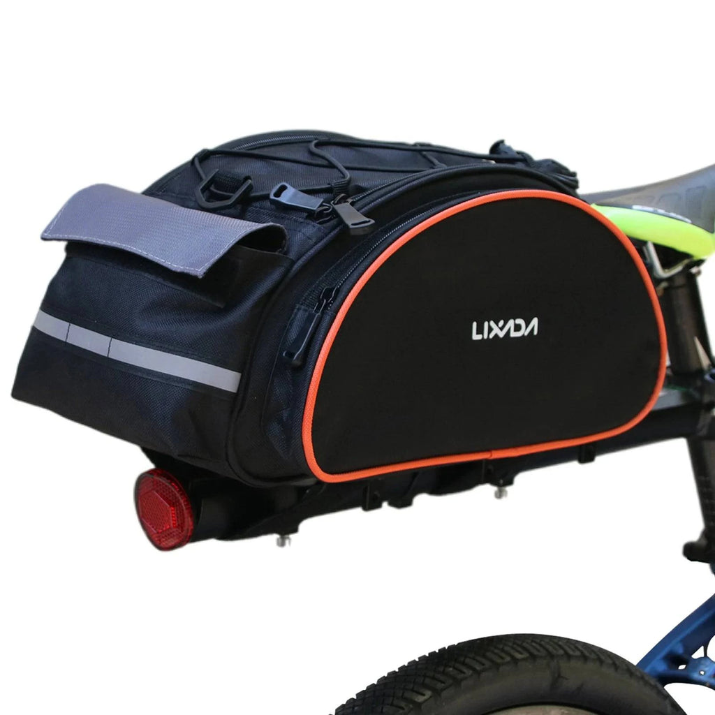 Bicycle Rear Seat Bag Multifunction Waterproof MTB Bicycle Pannier Bag Bike Rack Bag With Rain Cover-WAYBIKER
