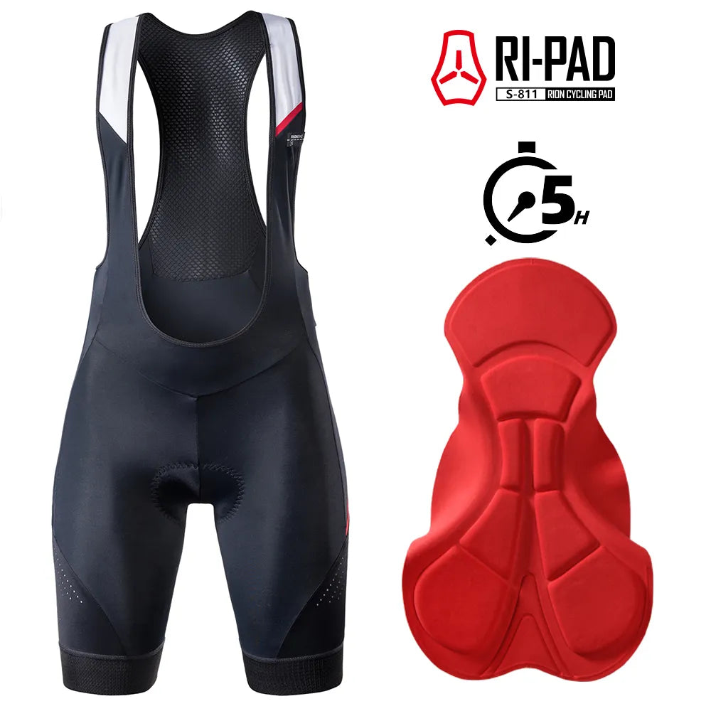 RION Men Cycling Shorts Bike Wear Bicycle Tights Men Padding Bib Shorts Elastic Interface Biker Bibshort MTB Clothes Motorcycle-WAYBIKER