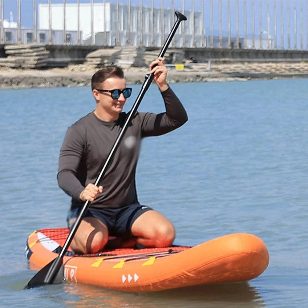 Inflatable Stand-Up Surfboard Seaside Beach Water-skiing Surfboard Water Sports PVC Surfboard Paddle Board 3.2m Surfing Board-WAYBIKER