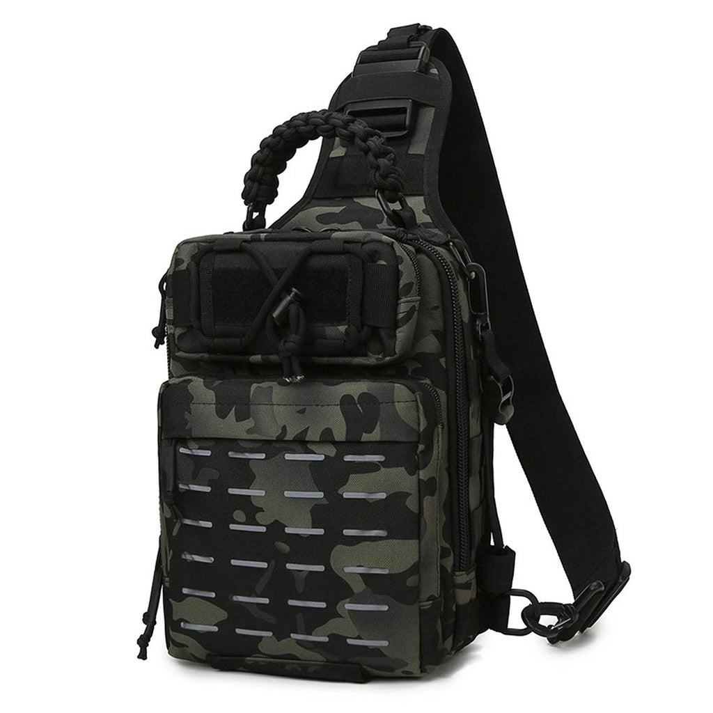 Fishing Sling Bag Fishing Tackle Storage Bag Tool Bag Oxford Cloth for Outdoor Fishing Hiking Hunting Camping-WAYBIKER
