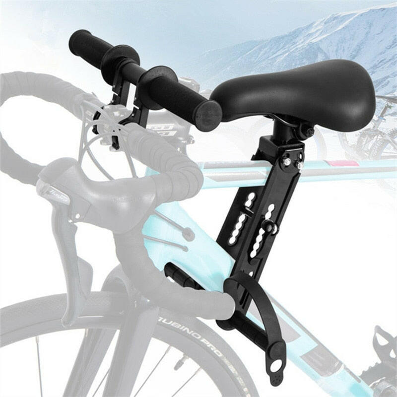 Bicycle Universal Adjustable Baby Seat Child Saddle Front Frame Safety Handlebar Quick Release Outdoor Parent-child with Pedals-WAYBIKER
