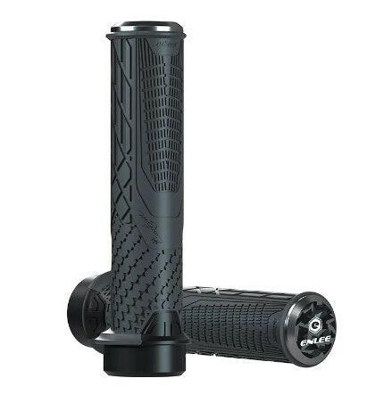 ENLEE Cycling Bike Rubber Handle Cover Anti-Slip Shock Absorber Grip Mountain Bike Handle Universal Unilateral Locking-WAYBIKER