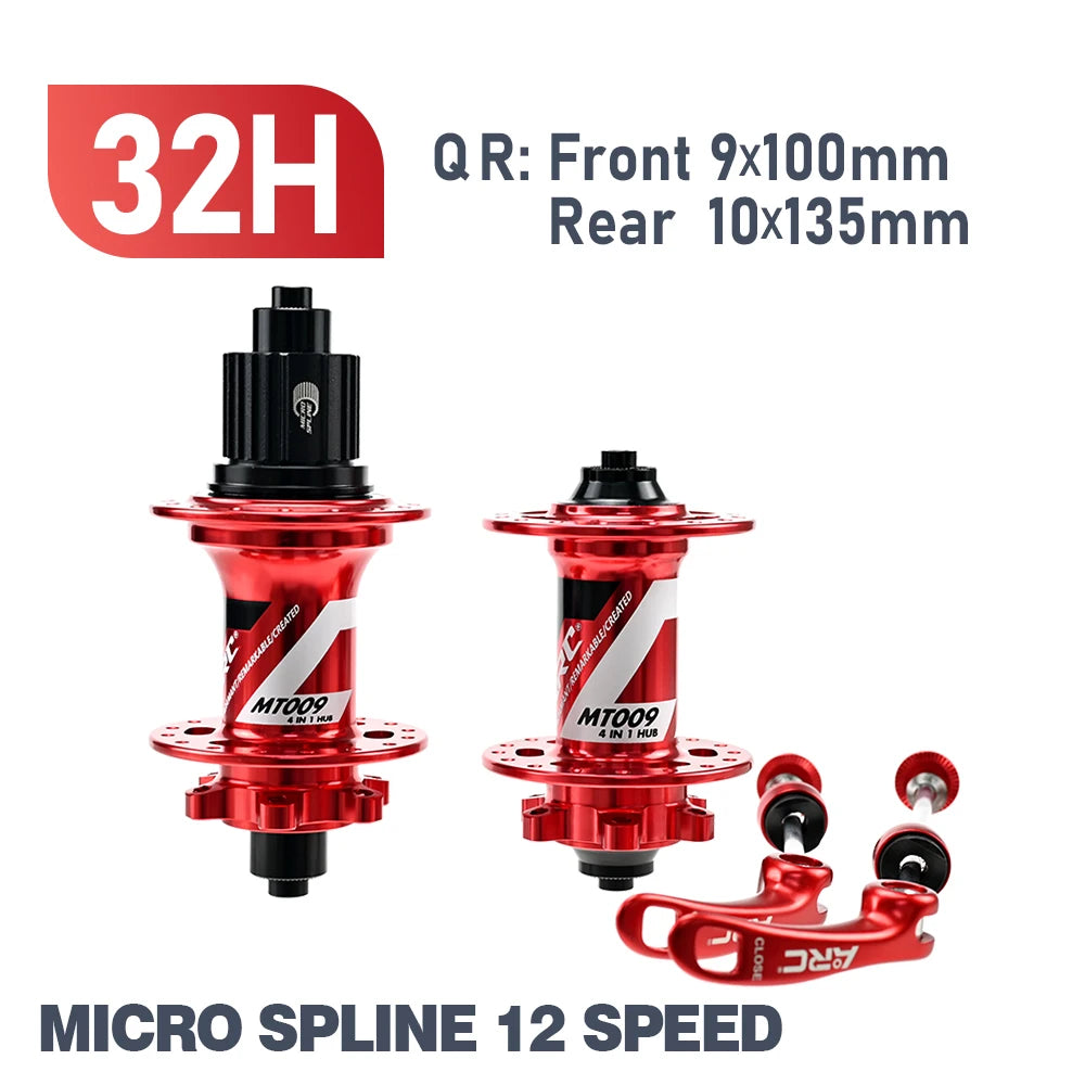 ARC 6 Pawls Hub MT009 MTB Hub Front 9x100 Rear 10x135mm 6 Bolt Disc Brake Bike Bicycle Hub HG Micro Spline Sram XD 8 9 10 11 12v