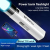 2 IN 1 400LM Mini Torch Power Bank Ultra Bright Tactical LED Flashlight Outdoor Lighting 3 Modes With USB Charging Cable