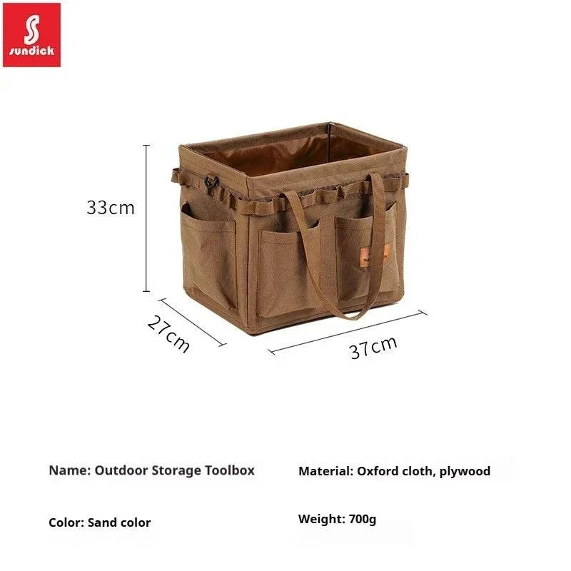 SUNDICK Outdoor folding storage open box for mountain travelers camping storage tool bag handbag home shopping bag firewood bag-WAYBIKER