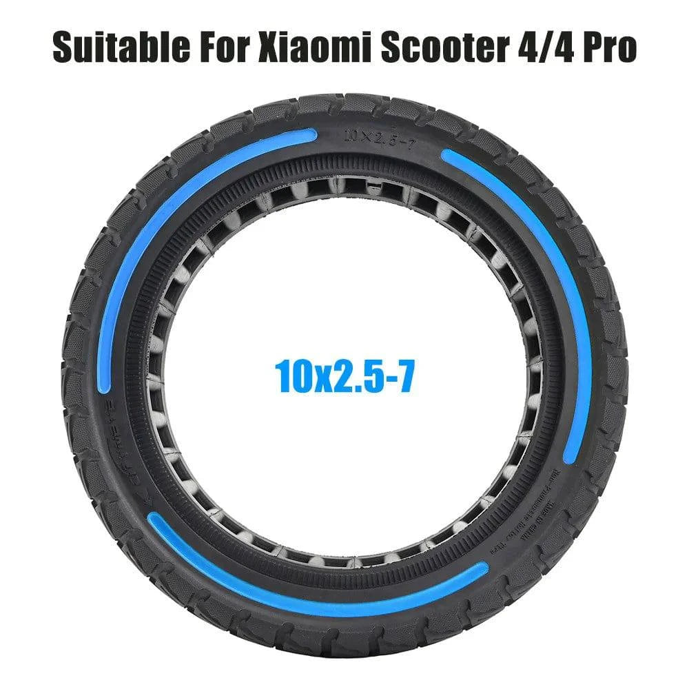 10x2.5-7 Electric Scooter Honeycomb Tire Tubeless Solid Tire Compatible for Xiaomi Scooter 4/4 Pro Electric Scooter-WAYBIKER