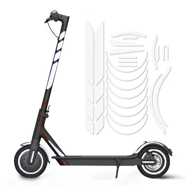 Body Warning Stickers for Xiaomi M365 Pro 1s PRO 2 Electric Scooter Reflective Sticker Cover Wheel Sticke Parts-WAYBIKER