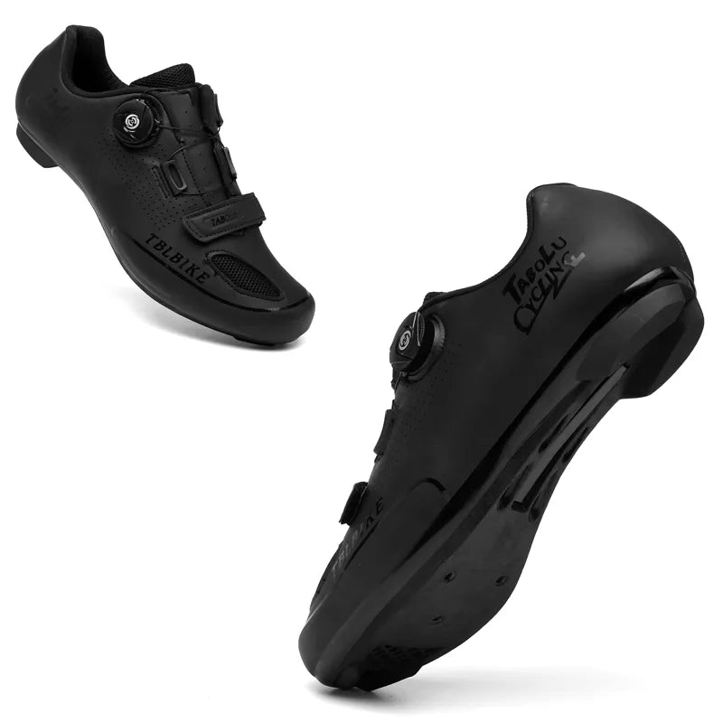 Mountain Bike Shoes Bicycle Racing Shoes Men‘s Flat Road Bicycle Boots Mountain Bike Sneakers Bicycle PedalsMTB Lock Pedals
