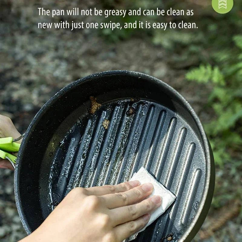 AlOCS Camping Cookware Pots Fry Pan Water Kettle Set Compact Mess Kit Gear for Backpacking Travel Picnic Aluminum Alloy-WAYBIKER