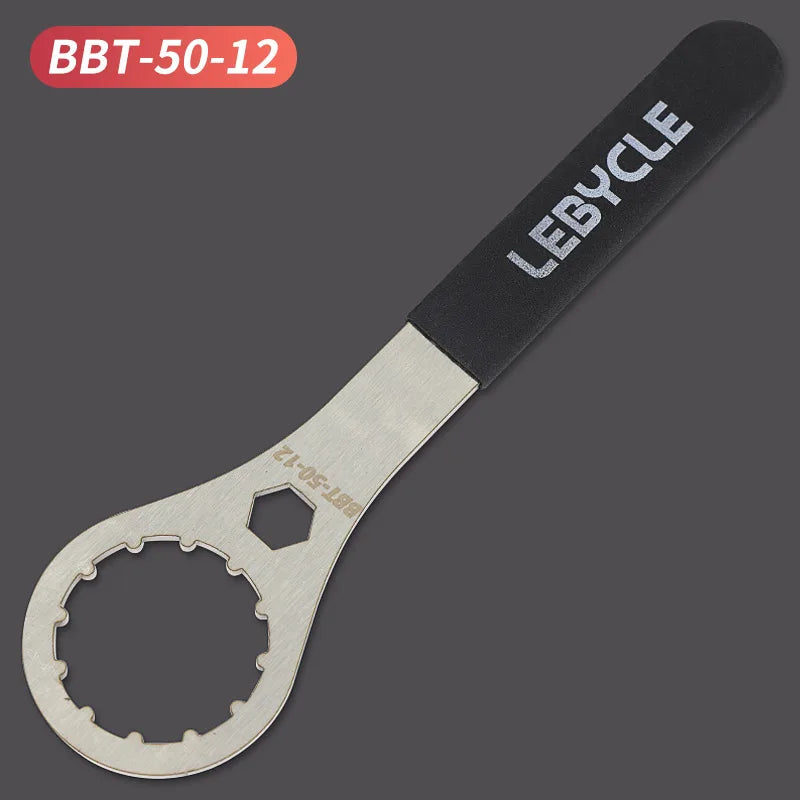 Lebycle MTB Road Bike Stainless steel Bottom Bracket Wrench Bicycle Bottom diameter 39/40.5/44/46/50MM BB Removal Tool Wrench-WAYBIKER