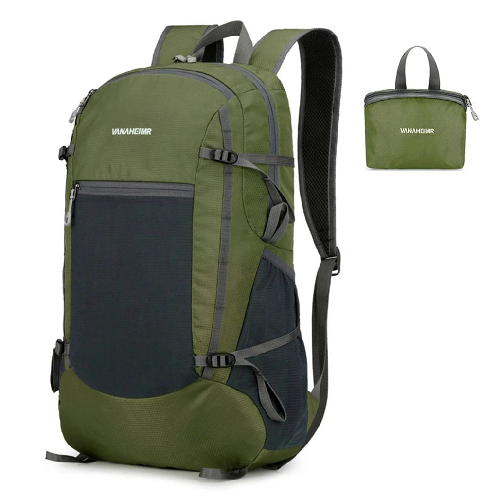Lightweight Foldable Hiking Backpack Water-resistant Packable Travel Backpack Oxford Cloth Daypack for Cycling Camping-WAYBIKER