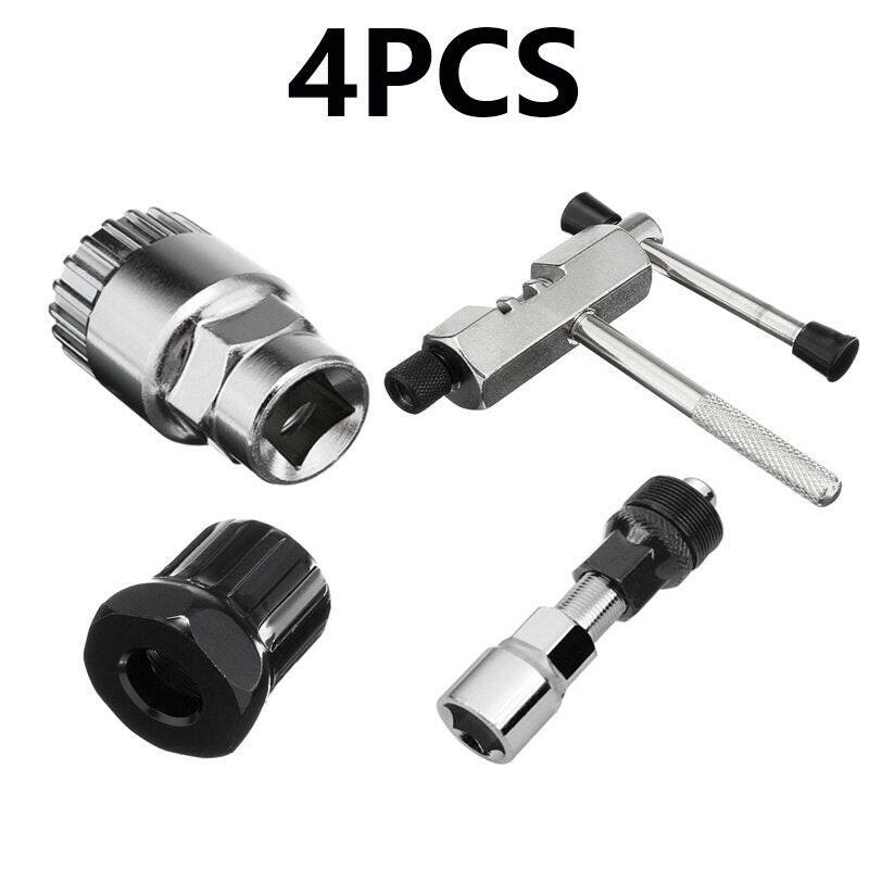 ZBike Bicycle Repair Tool Bike Chain Buckle Pliers Chain Breaker Crank Puller Bike Extractor Spoke Wrench Flywheel Removal Kit-WAYBIKER
