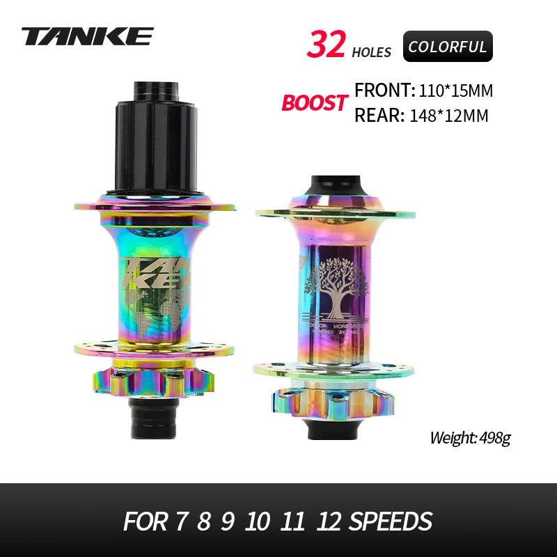 TANKE-Boost 12x148,15x110,Aluminum Bicycle Hub,32 Holes 120 Clicks 4Bearing MTB Mountain Bike Disc Brake Hub HG MS XD 8-12 Speed